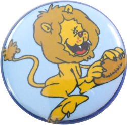 Lion with ball badge